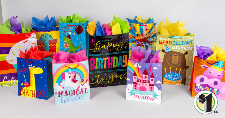 Economical Wrapping with Dollar Tree Gift Bags