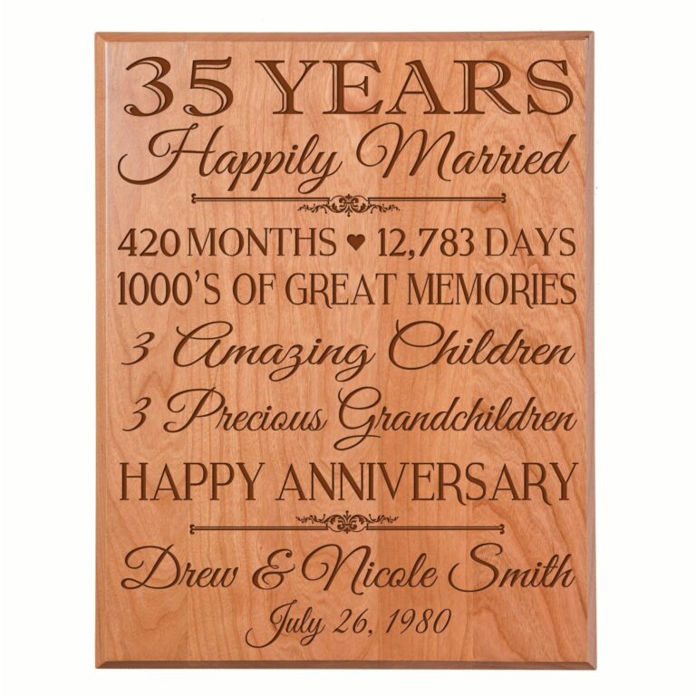 Cherishing 35 Years: Unique 35th Anniversary Gift Ideas