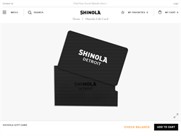 Quality Craftsmanship with Shinola Gift Cards