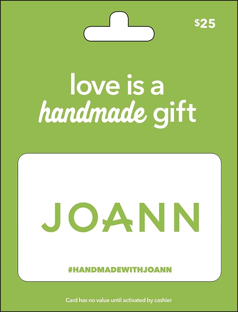 Crafting Essentials with JoAnn Fabrics Gift Cards