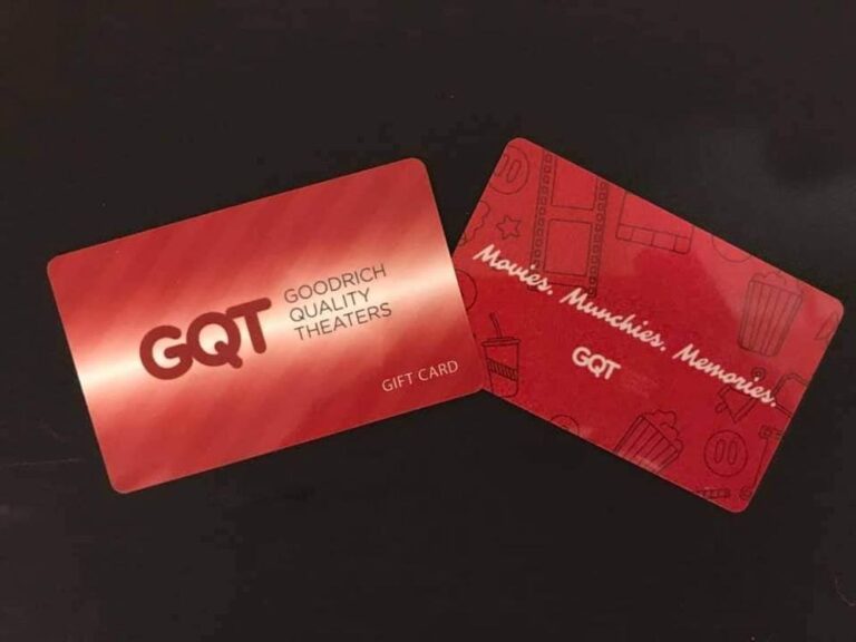 Movie Enjoyment with Goodrich Quality Theaters Gift Cards